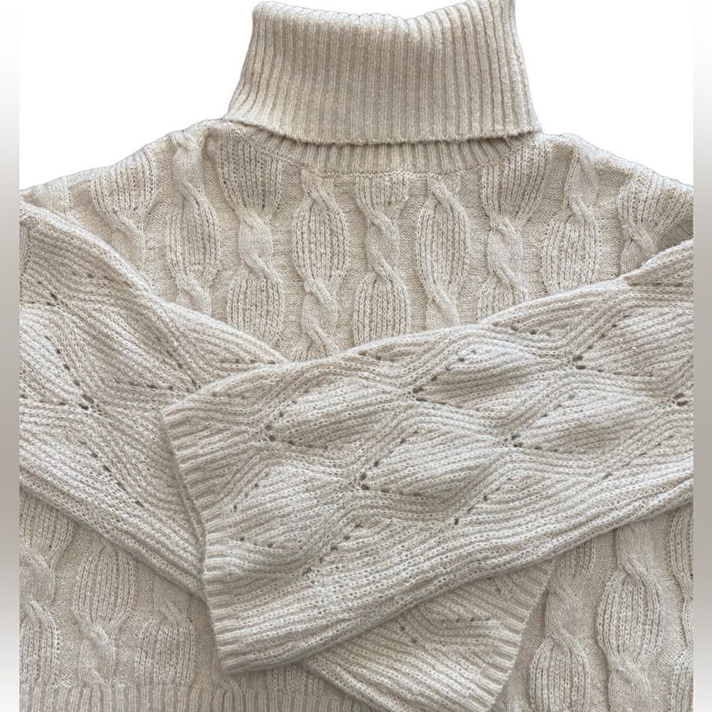 C-+D+M Camel Color TurtleNeck Sweater - Picture 2 of 3
